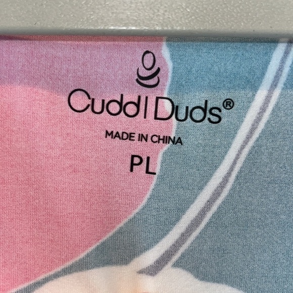 CUTE soft comfy floral elbow length sleeve dress cuddl duds size Petite Large - Picture 5 of 11